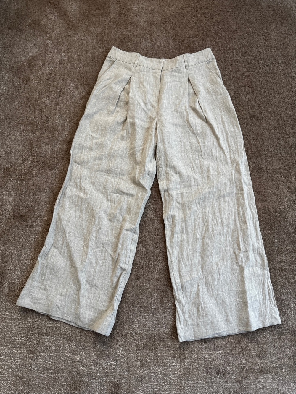 Reformation Alex Linen Mid Rise Pant - Picture 3 of 13